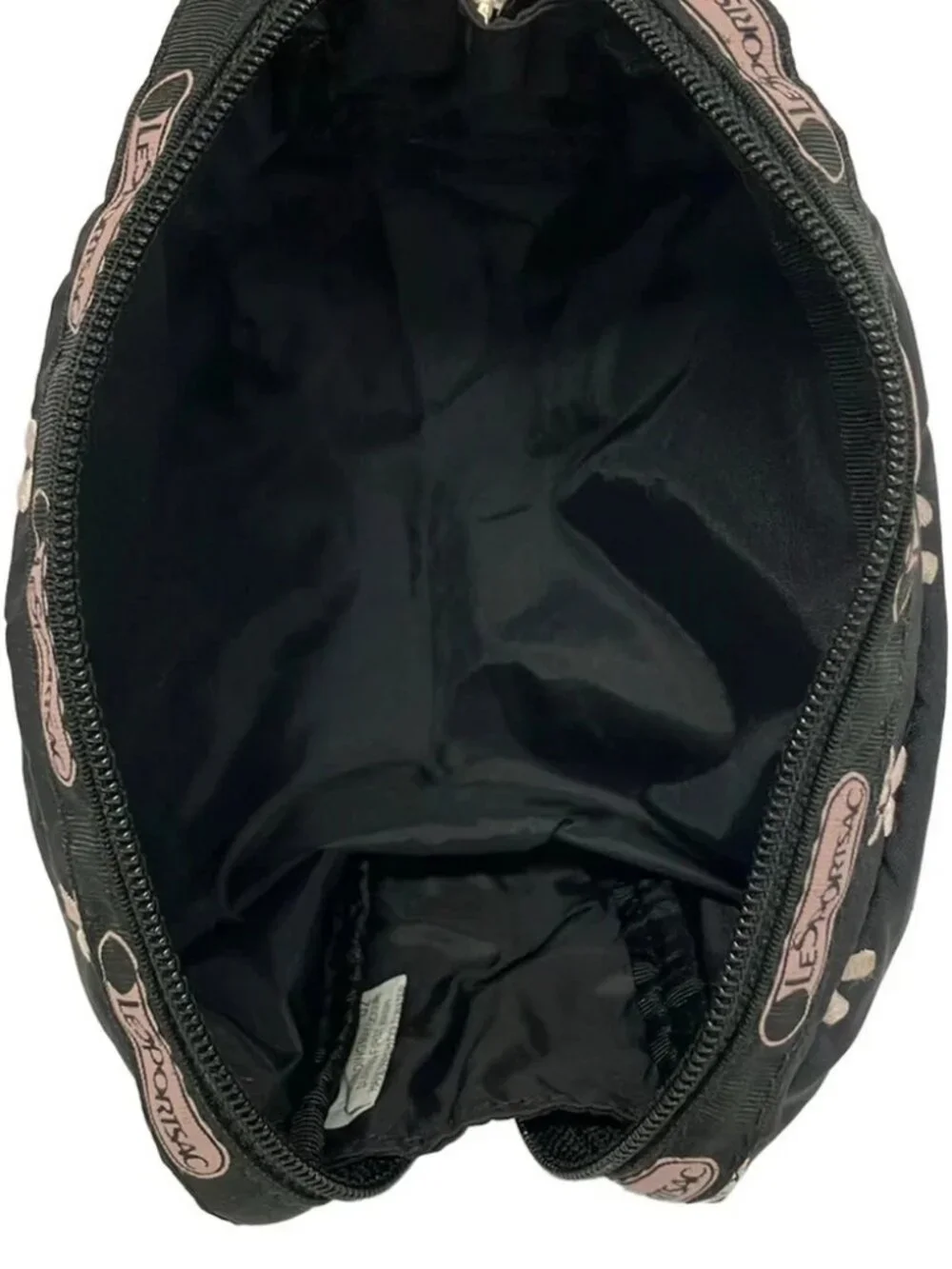 LESPORTSAC Black Pink Respo Nylon Pouch